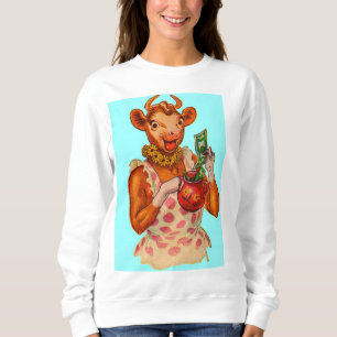 Elsie the Cow, money manager Sweatshirt