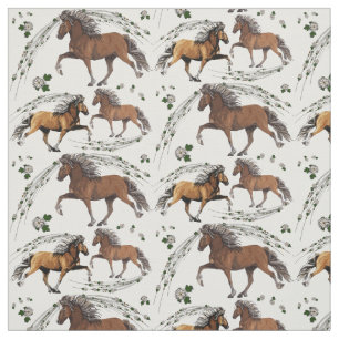 Elska and the Flowers Fabric