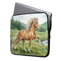 Elska Icelandic Horse Watercolor landscape
