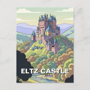 Eltz Castle Germany Travel Postcard