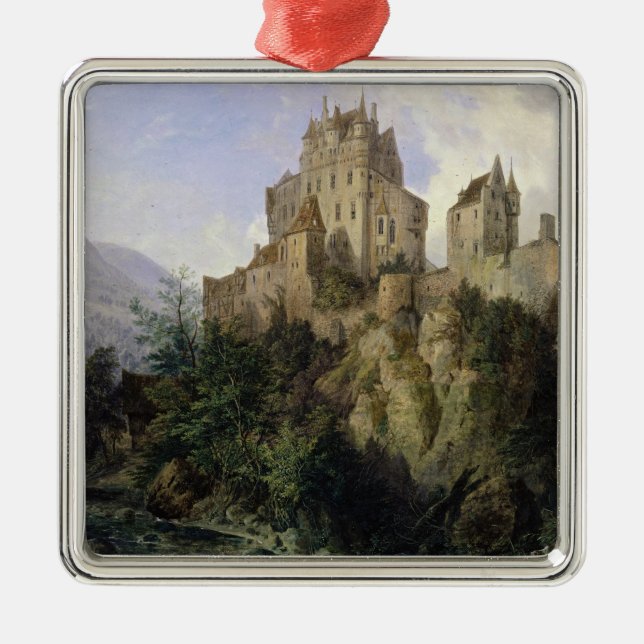 Eltz Castle Metal Tree Decoration (Front)