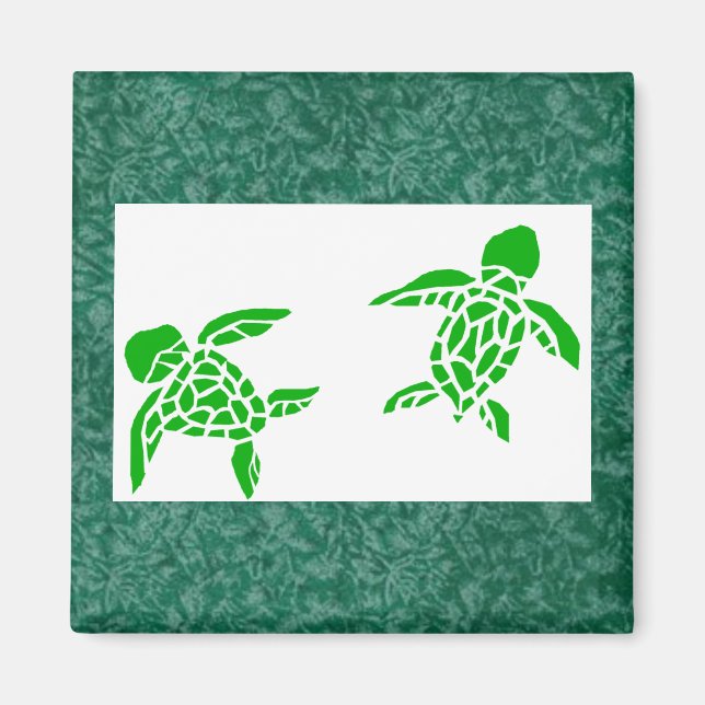 Elua honu (2 sea turtles)magnet magnet (Front)