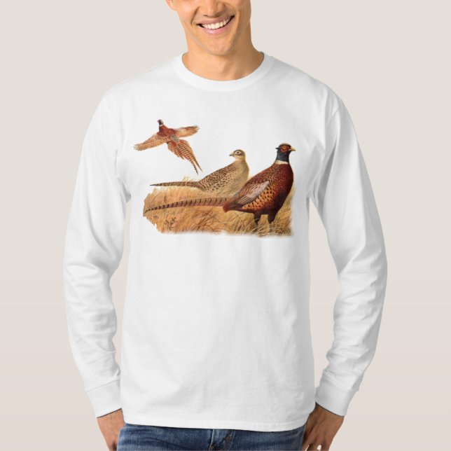 Elusive Pheasant Bird Hunting T-Shirt (Front)
