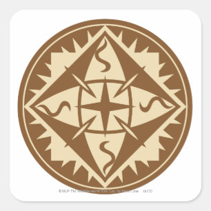 Elven Flag Square Sticker