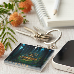 Elven Glade Castle Key Ring
