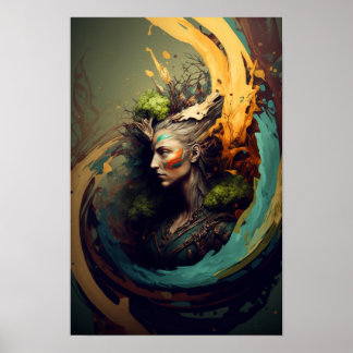 Elven Ranger Fantasy Poster | D&D Art 4