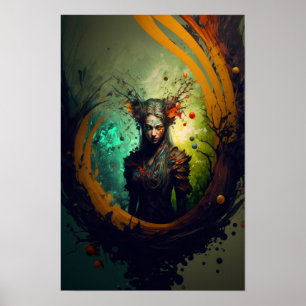 Elven Ranger Fantasy Poster   D&D Art 6