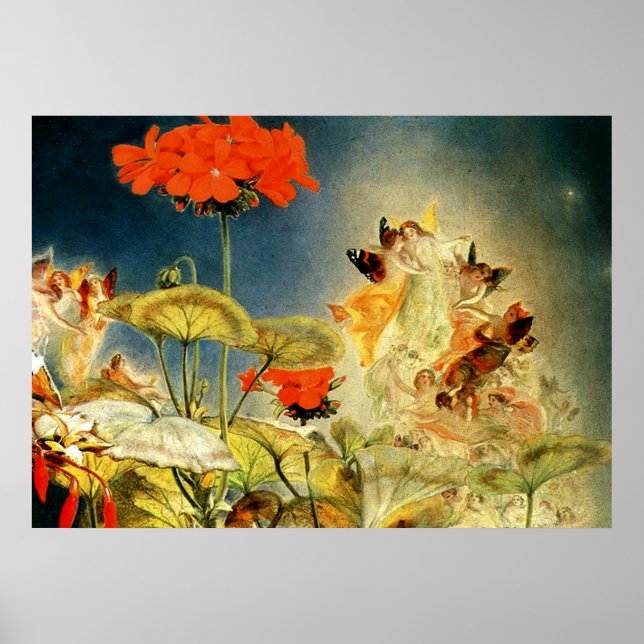 Elves and Fairies, A Midsummer Night’s Dream Poster (Front)