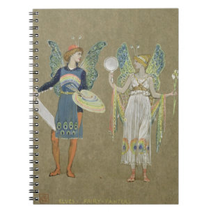 Elves and Fairy Painters, from 'The Snowman' 1899 Notebook