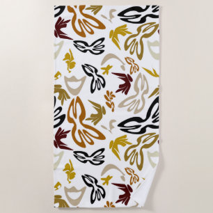 Elves, Butterflies and Masks 1 Beach Towel