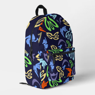 Elves, Butterflies and Masks 4 Printed Backpack