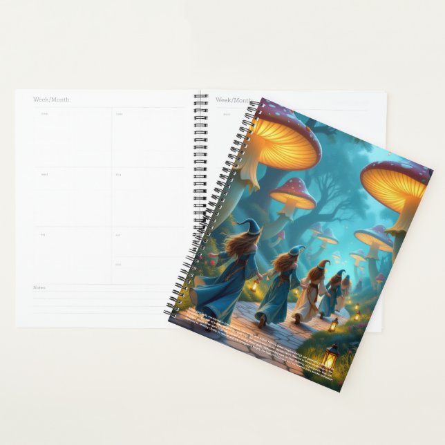 Elves Mushrooms Calendar Planner (Display)