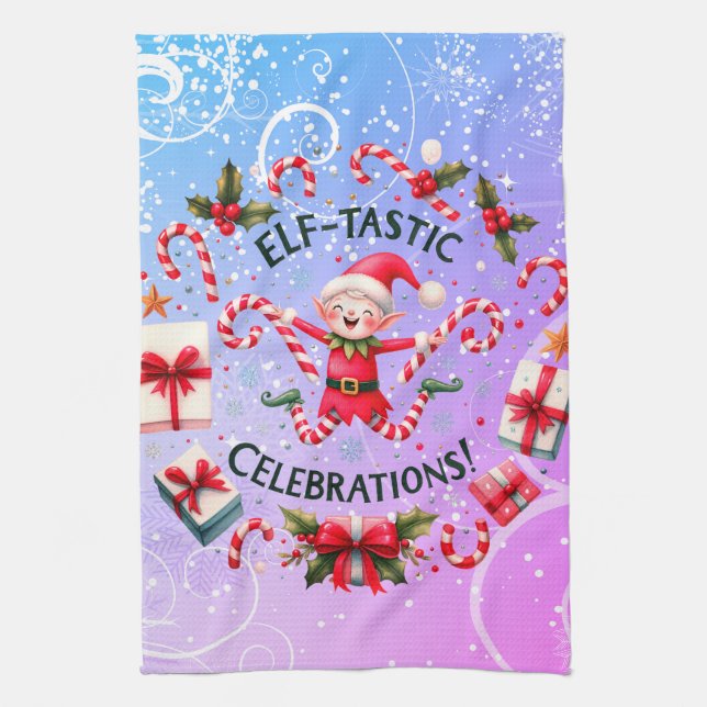 Elves  tea towel (Vertical)