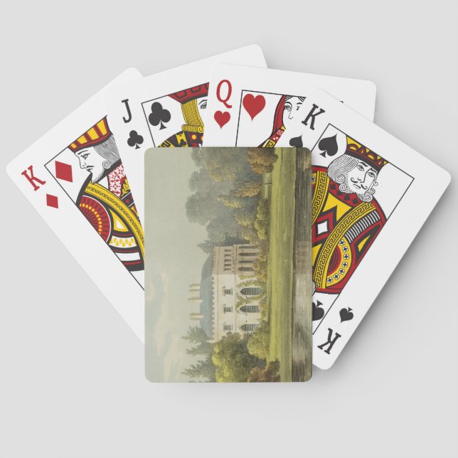 Elvills, Englefield Green, from Ackermann's 'Repos Playing Cards (Back)