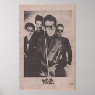 ELVIS COSTELLO Poster - 1978 NME original - Pum