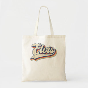 Elvis Name Personalised Vintage Retro Gift Men Wom Tote Bag