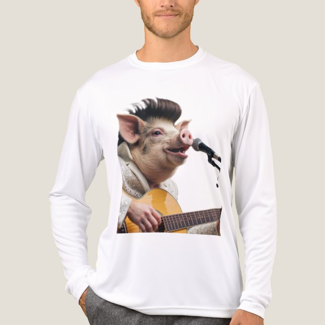 elvis pigley Tri-Blend shirt (Front)