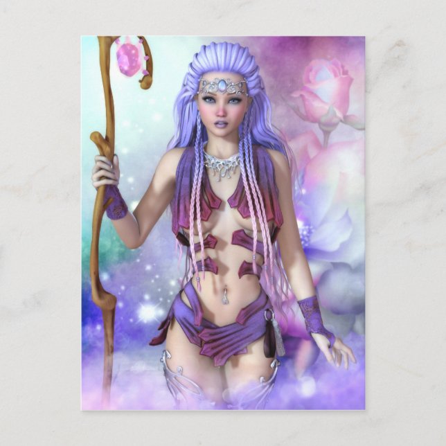 Elvish Rose Postcard (Front)