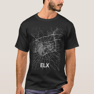 Elx city map (LARGE PRINT) T-Shirt