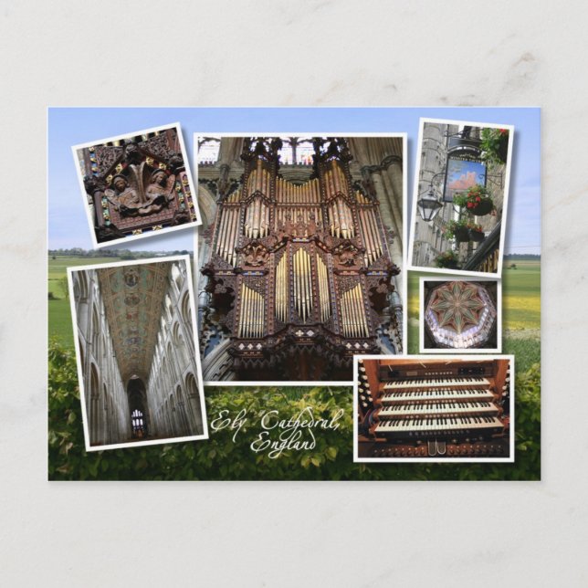 Ely Cathedral,  UK postcard (Front)