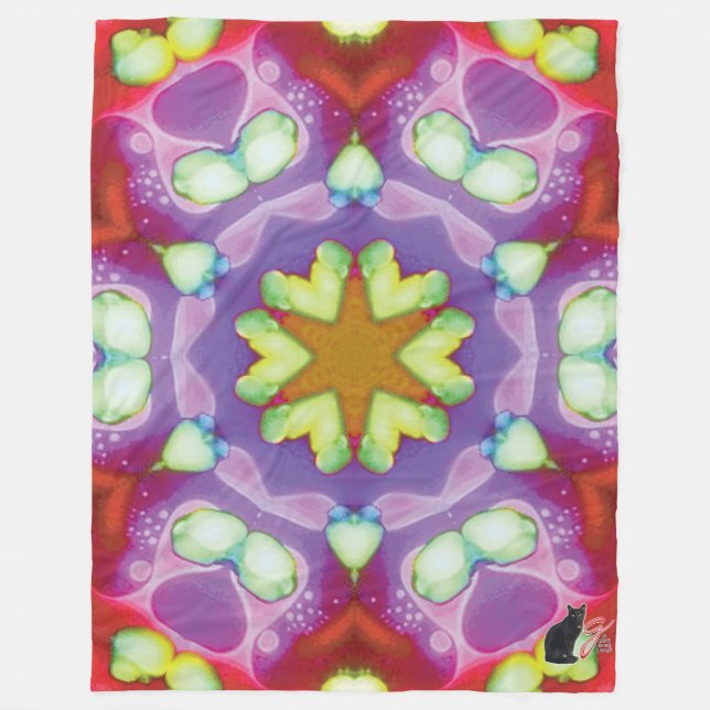 Elysium Kaleidoscope Fleece Blanket (Front)