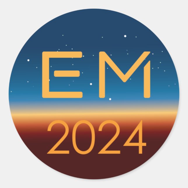 EM2024 round sticker (Front)