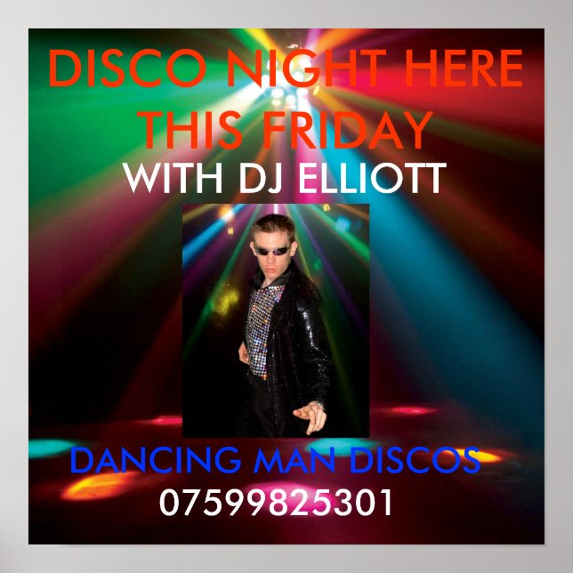 EM_ADJ-EPSILON_FX, d man, DANCING MAN DISCOS, D... Poster (Front)