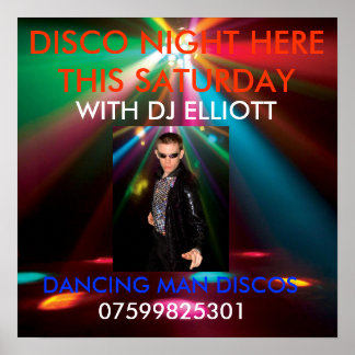 EM_ADJ-EPSILON_FX, d man, DANCING MAN DISCOS, D... Poster