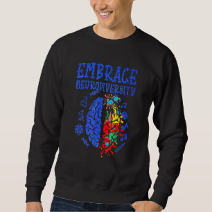 Em Brace Neuro Diversity Autism Awareness ASD Men  Sweatshirt