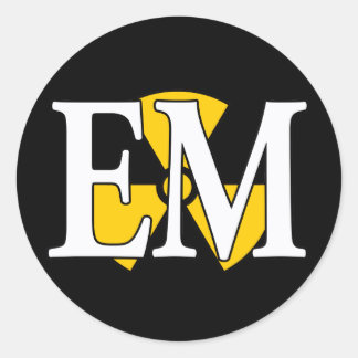 EM Navy Nuke Classic Round Sticker