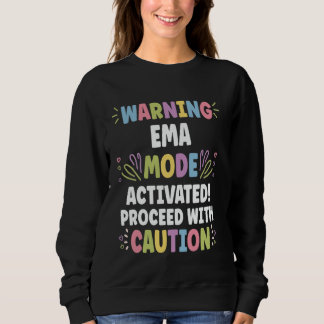 EMA Personalised Name Funny Cute Custom EMA Name Sweatshirt