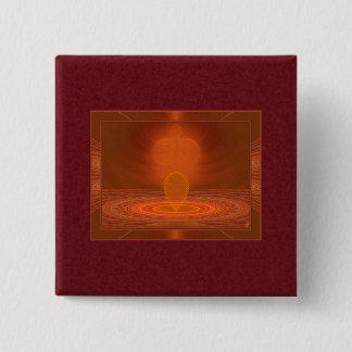 Emanations Abstract Art 15 Cm Square Badge