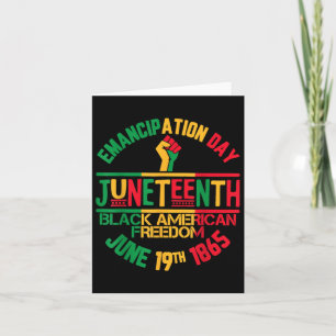Emancipation Day Juneteenth Black American Freedom Card