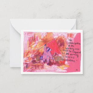 Emancipation Marx Racoon Card