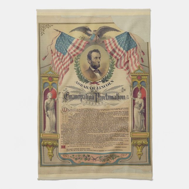 Emancipation Proclamation Kitchen Towel (Vertical)