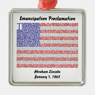 Emancipation Proclamation Metal Tree Decoration