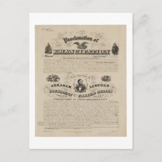 Emancipation Proclamation Reprint from A. Kidder Postcard
