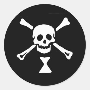 Emanuel Wynne Pirate Flag Classic Round Sticker