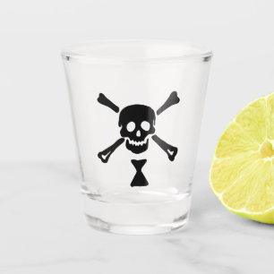Emanuel Wynne Pirate Flag Jolly Roger Shot Glass