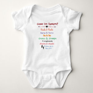 Embarazo/Pregnancy announcement Baby Bodysuit