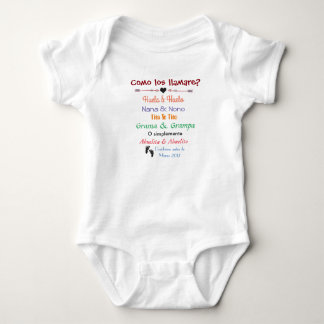Embarazo/Pregnancy announcement Baby Bodysuit