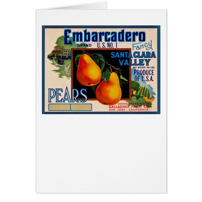 Embarcadero Fancy Santa Clara Pears (Front)