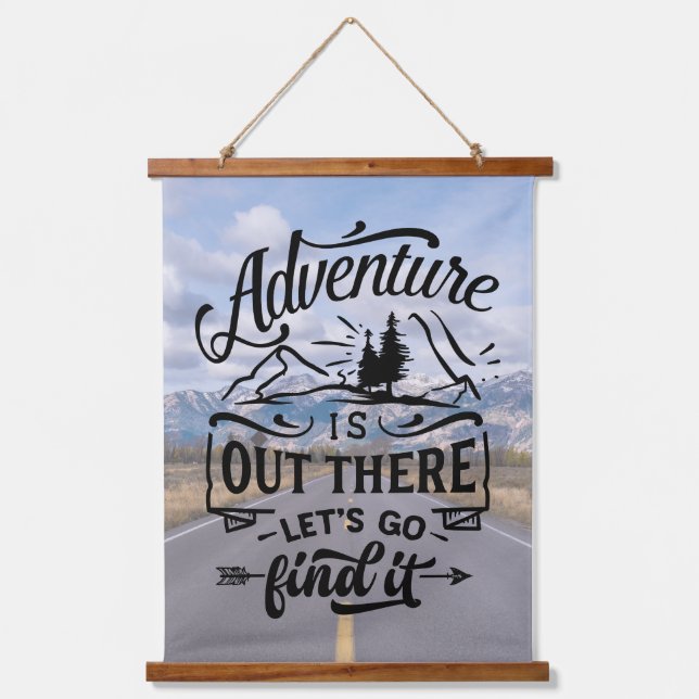 Embark on Adventures Hanging Tapestry (Front)
