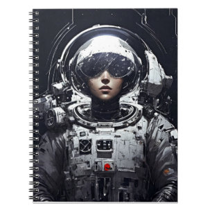 Embark on an Astral Journey: Girl Astronaut Notebook