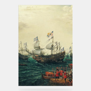 Embarkation at Margate of the Elector Palatine Acrylic Sign
