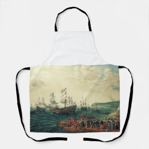 Embarkation at Margate of the Elector Palatine  Apron