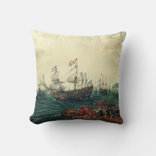 Embarkation at Margate of the Elector Palatine Cushion