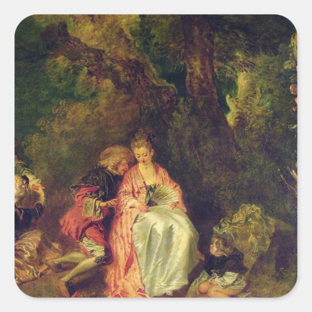 Embarkation for Cythera, c.1717 Square Sticker (Front)