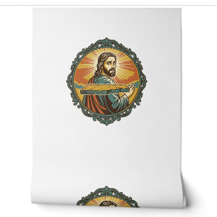 Embarrassed Jesus Tripping Flat Surface Public Clu Wallpaper