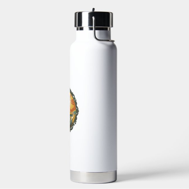 Embarrassed Jesus Tripping Flat Surface Public Clu Water Bottle (Left)